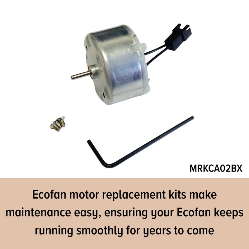 Ecofan Replacement Motor Kit, MRKCA02, for Models 800CA, 815CA, 802CA, Extend The Life of Your Ecofan with Easy DIY Maintenance - Image 2